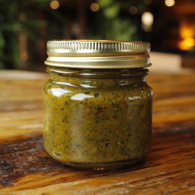 Pistachio Cilantro Pesto.