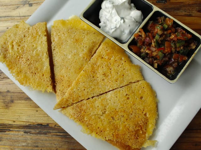 Vermont Cheddar Quesadilla.