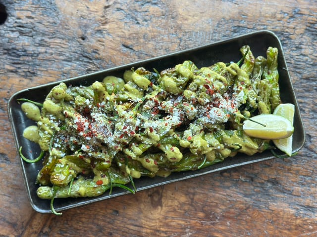 Crispy Fried Shishito Peppers.
